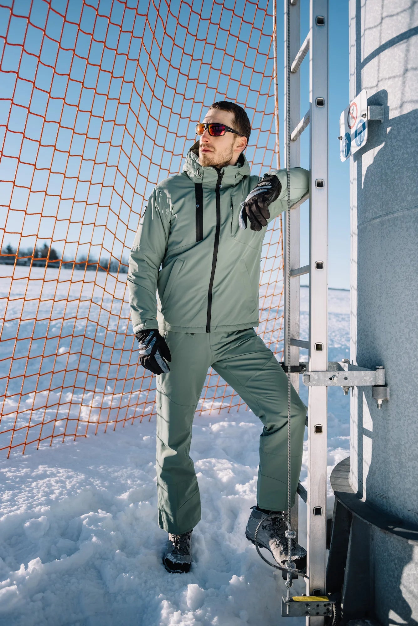 Ski pants men's - DEVODED green-3