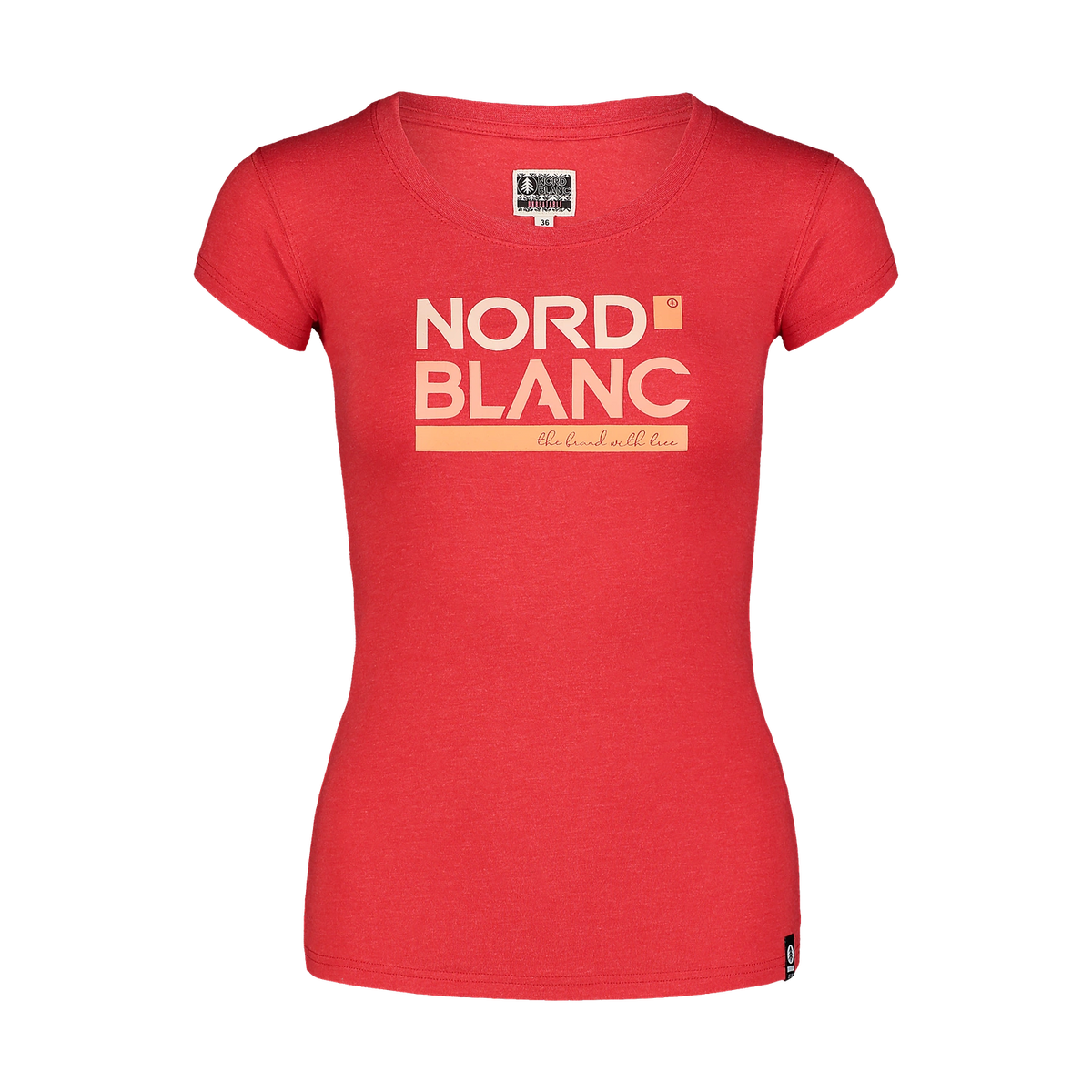 Elastic t-shirt women's - YNUD red-1