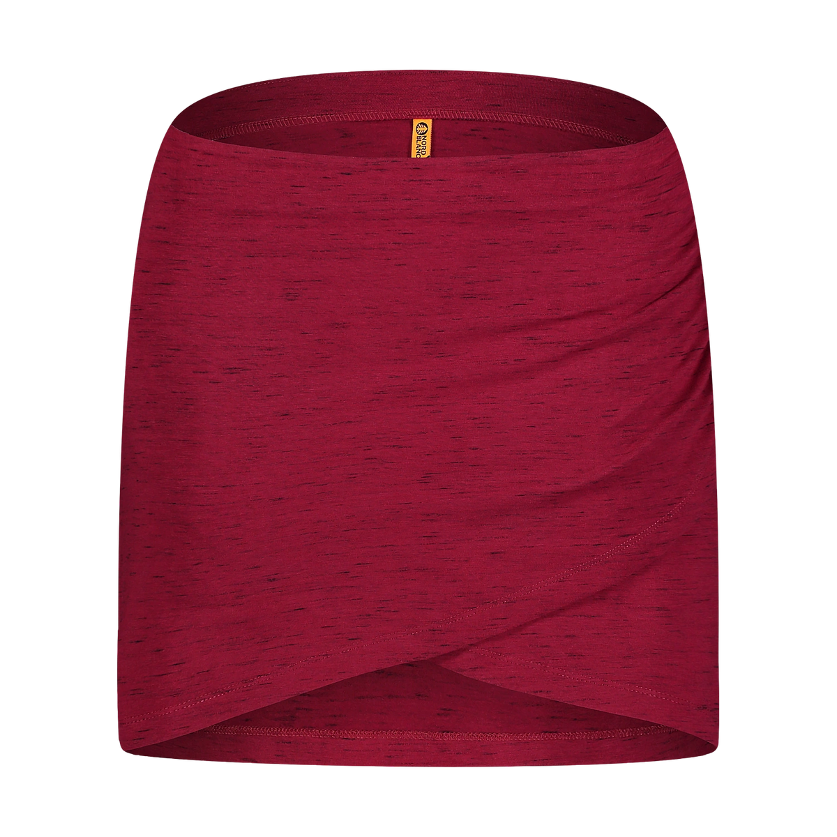 Cotton skirt women's - ASYMMETRIC red