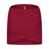 Cotton skirt women's - ASYMMETRIC red