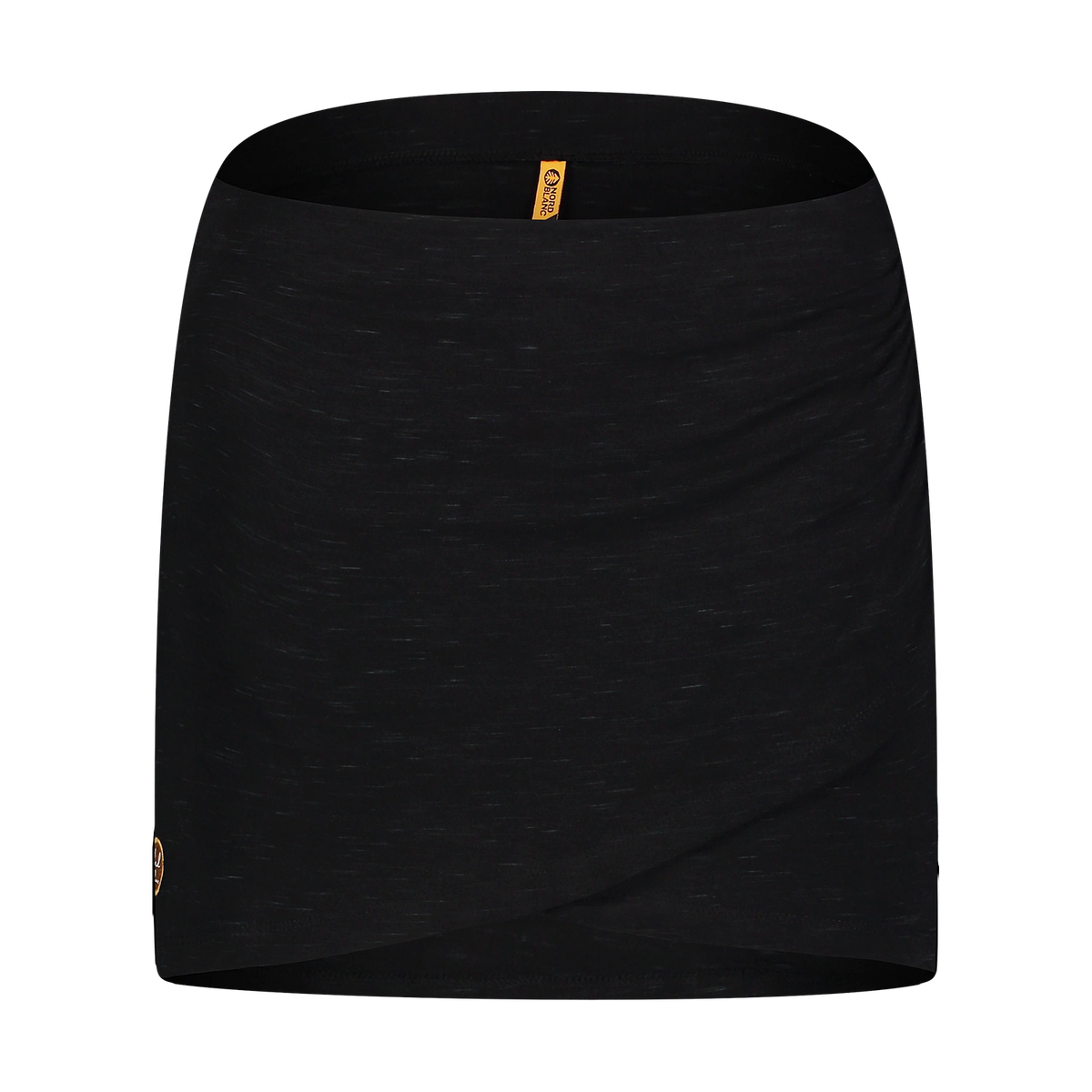 Cotton skirt women's - ASYMMETRIC black