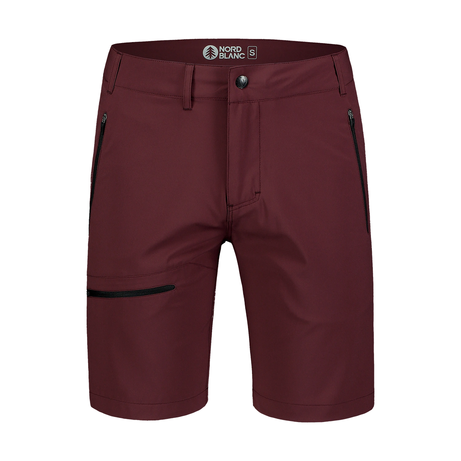 Ľahké outdoorové kraťasy pánske - EASY-GOING vínové-1