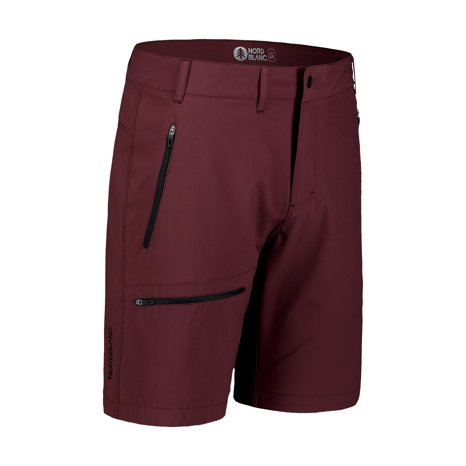 Ľahké outdoorové kraťasy pánske - EASY-GOING vínové-2