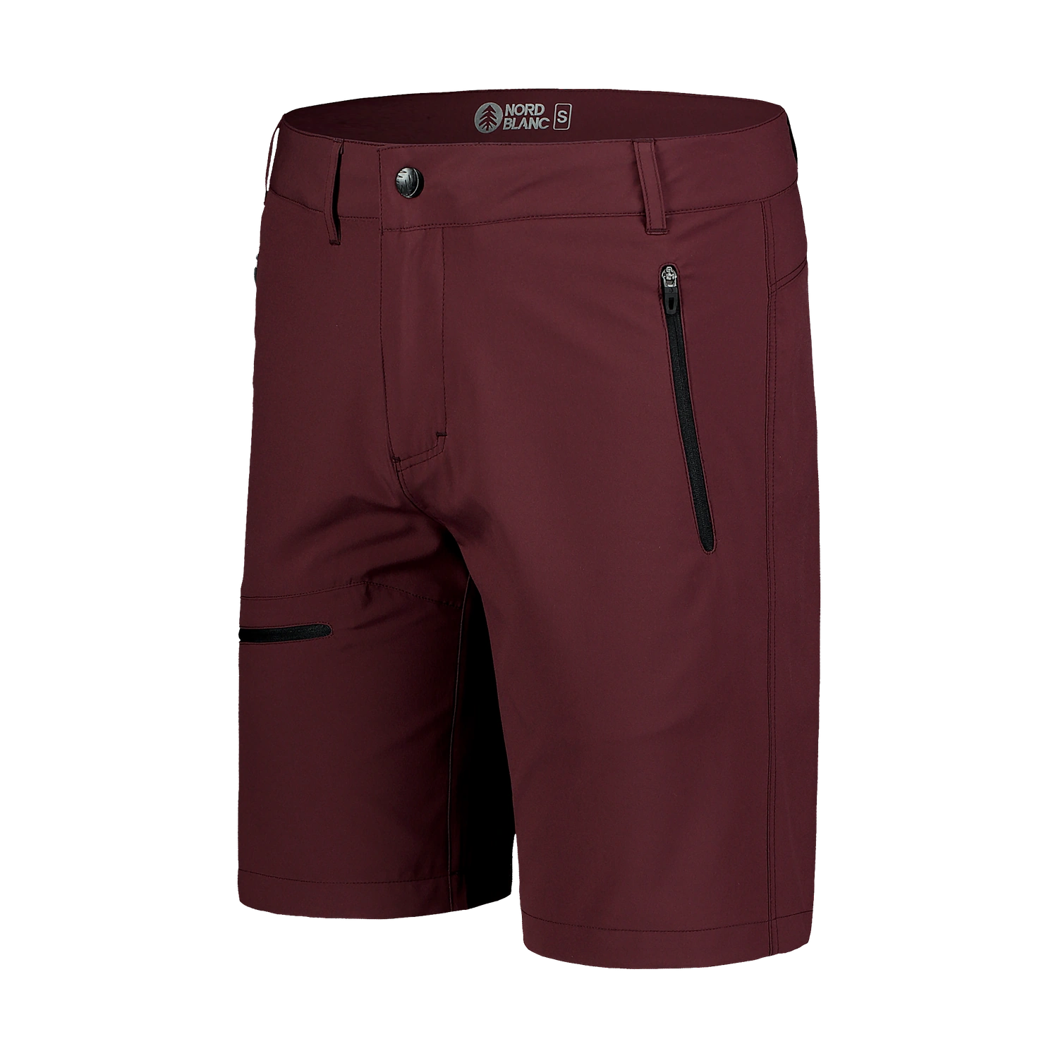 Ľahké outdoorové kraťasy pánske - EASY-GOING vínové-4