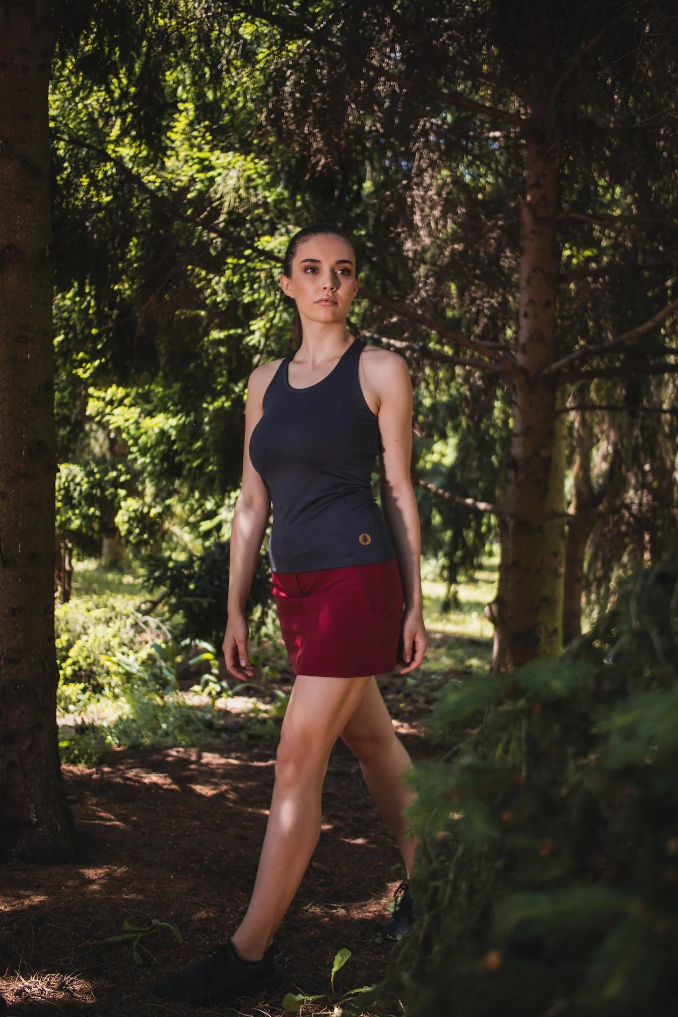 Sport skorts women's - ENIGMATIC red-3