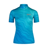 Radtrikot Damen - DESERT blau