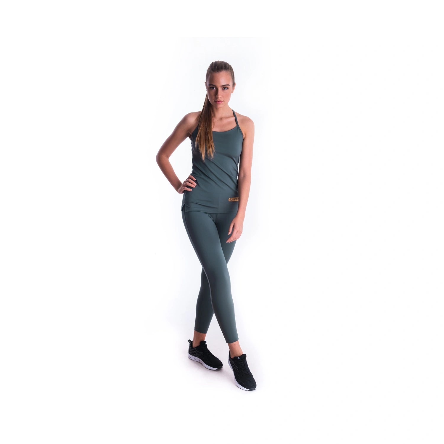 Functional tank top women's - STRAPPY green-2