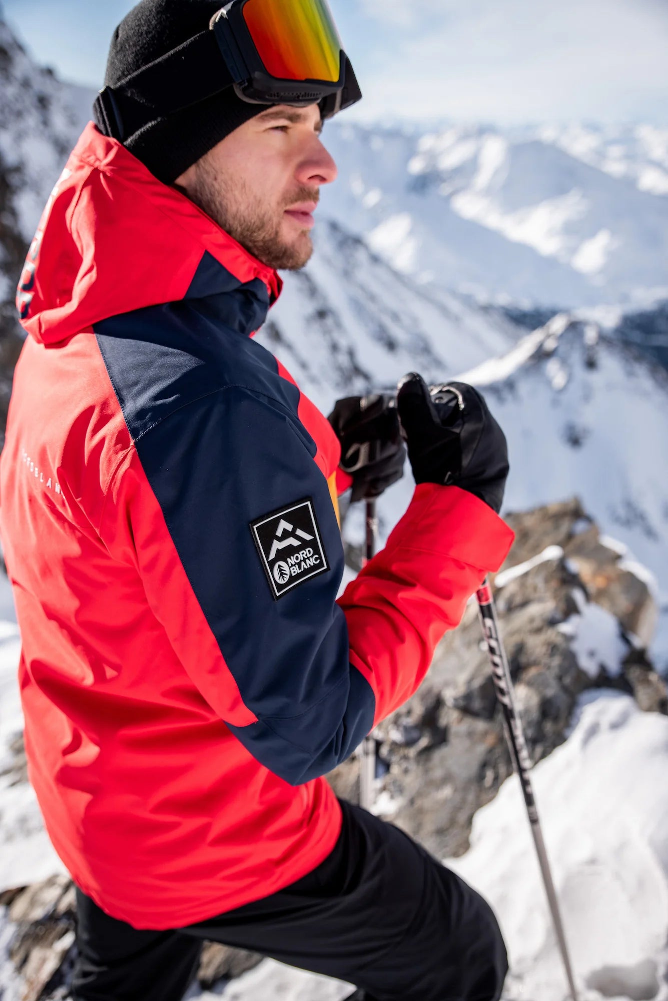 Skijacke Herren - SUBZERO rot-6
