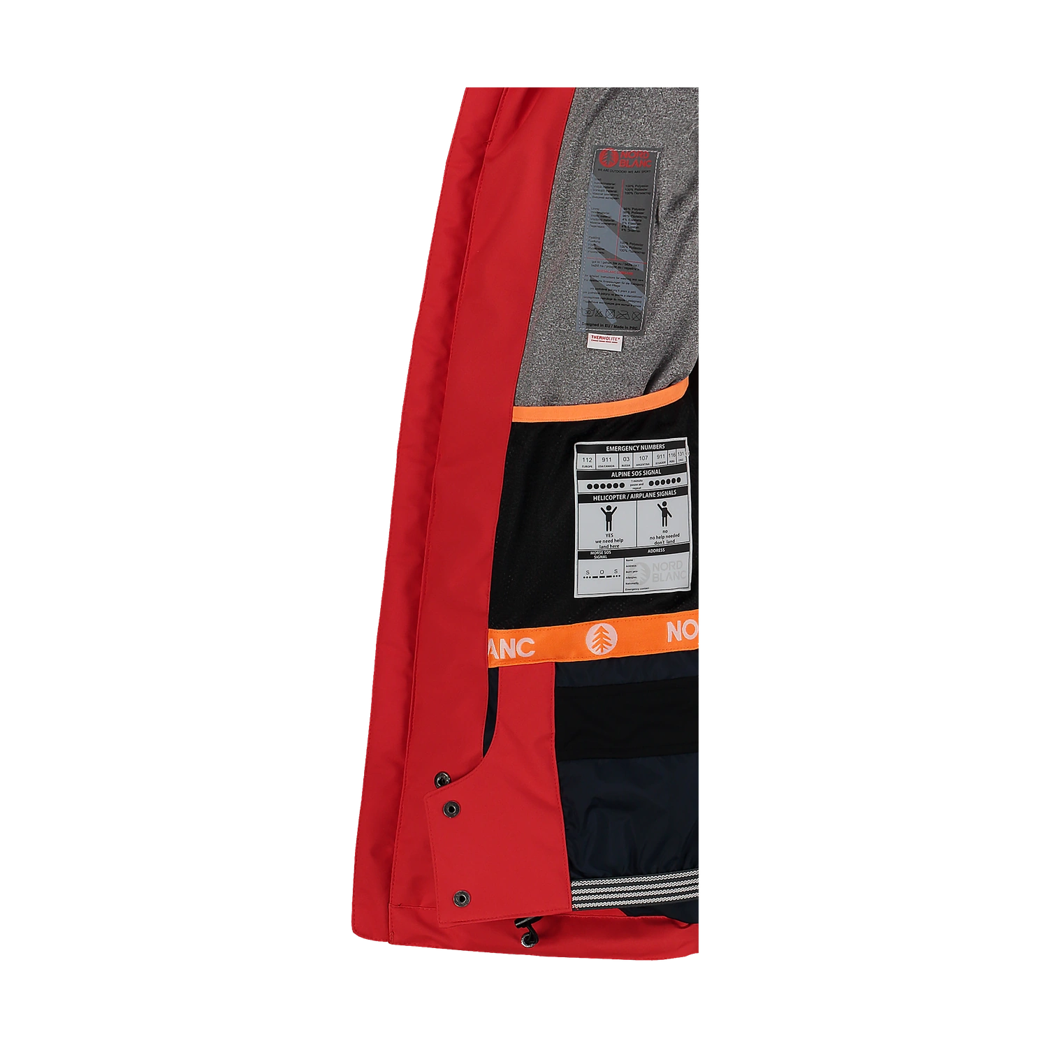 Skijacke Herren - SUBZERO rot-13