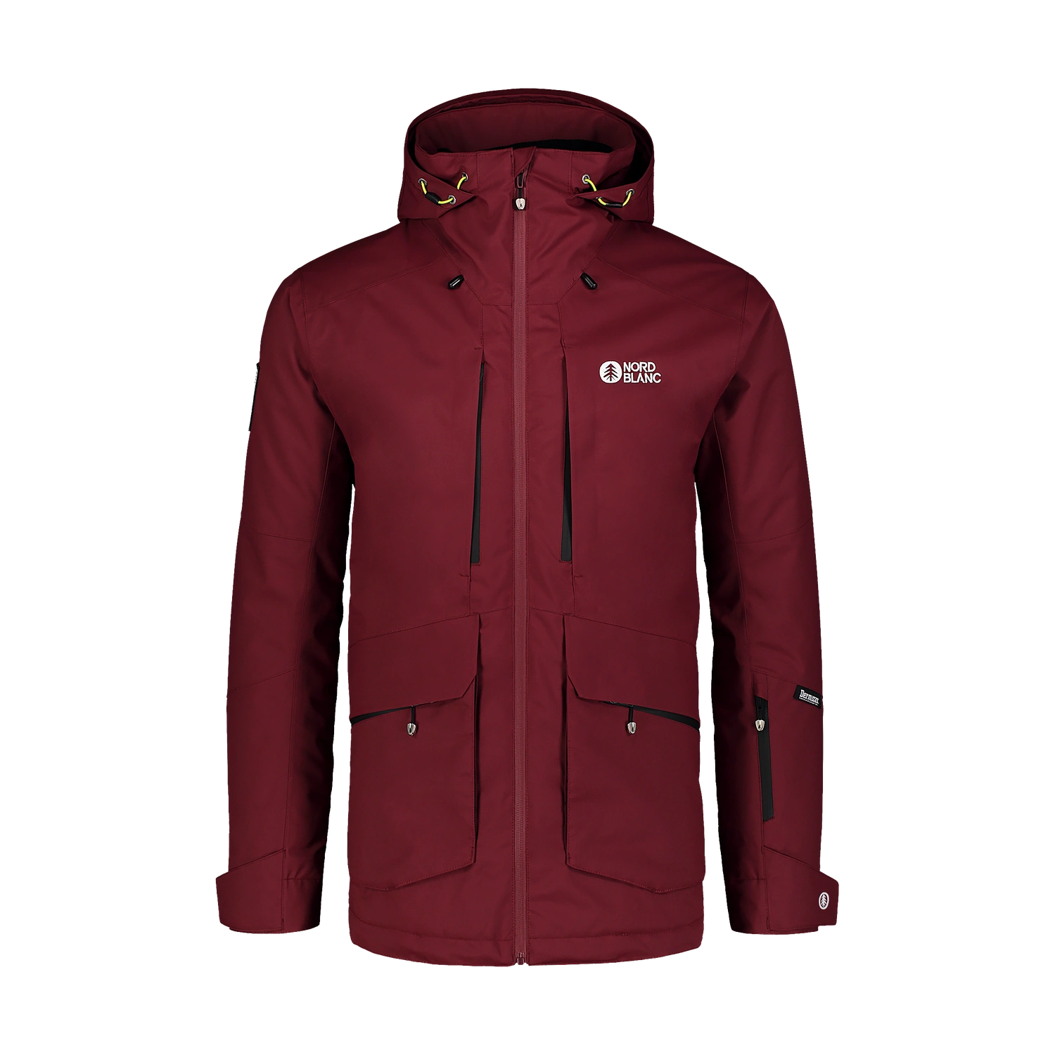 Skijacke Herren - GLACIAL weinrot