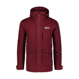 Ski jacket men's - GLACIAL wine red