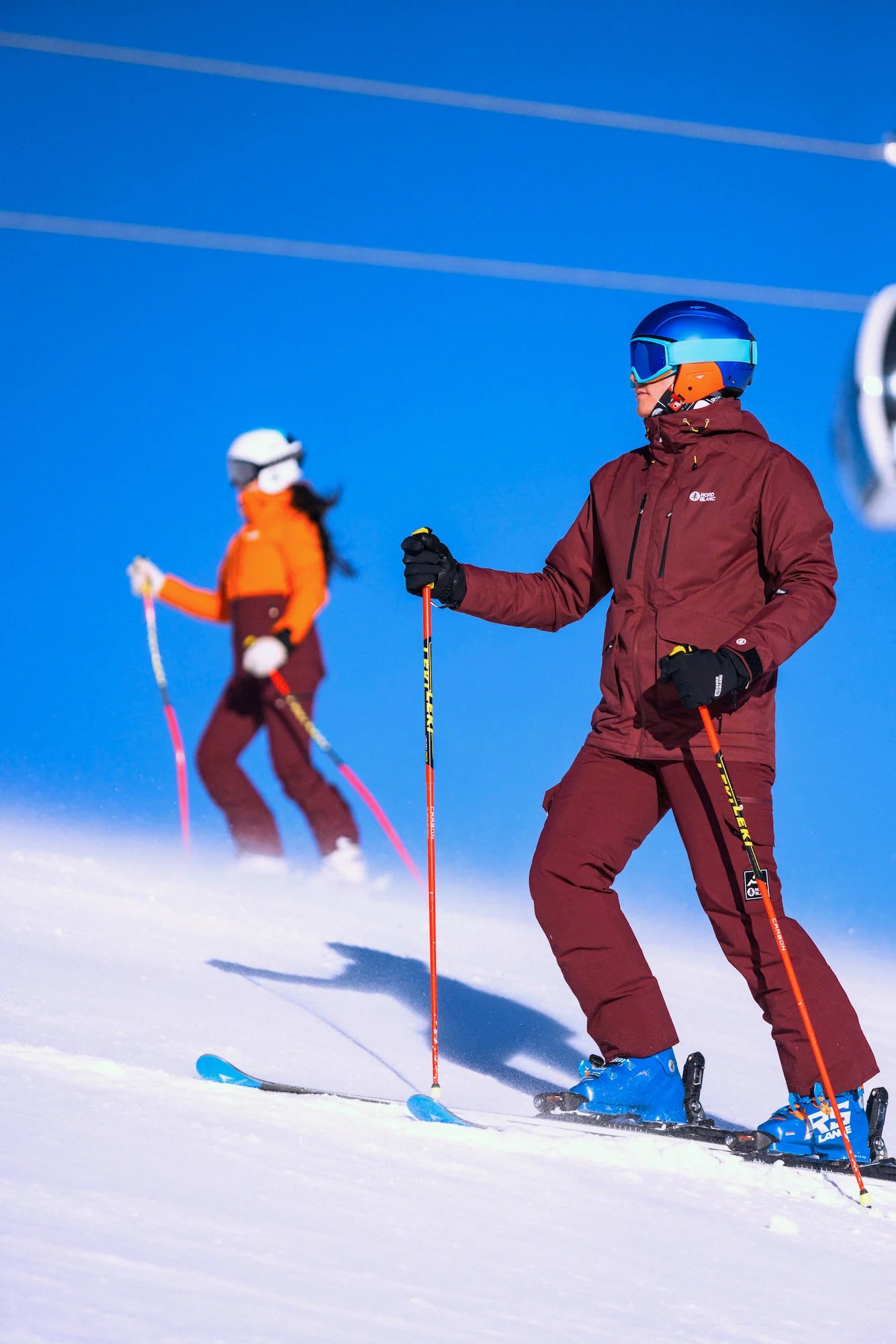 Ski jacket men's - GLACIAL wine red-3