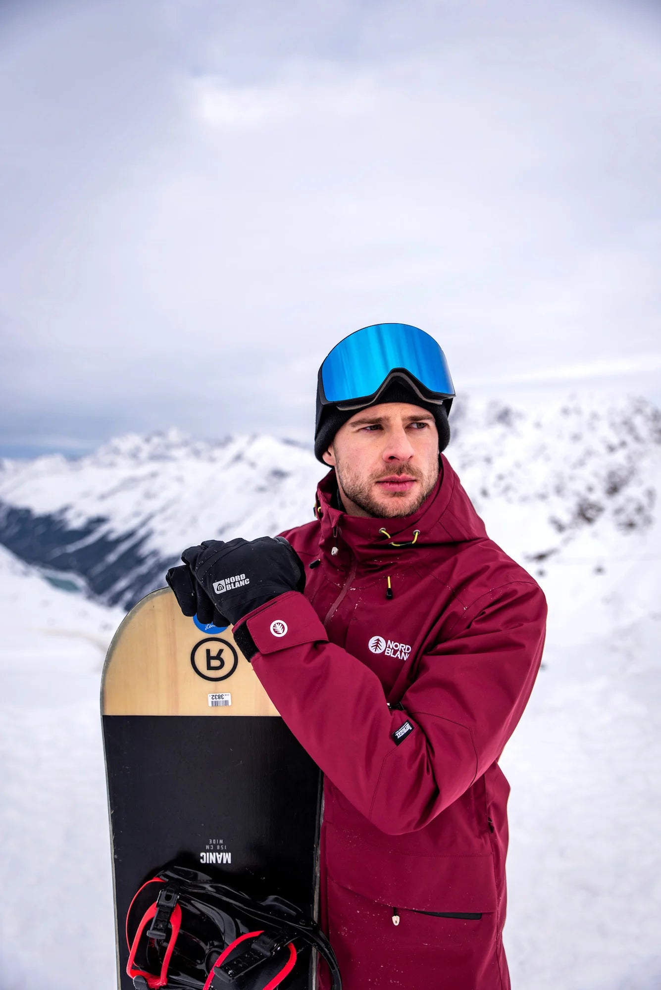 Ski jacket men's - GLACIAL wine red-6