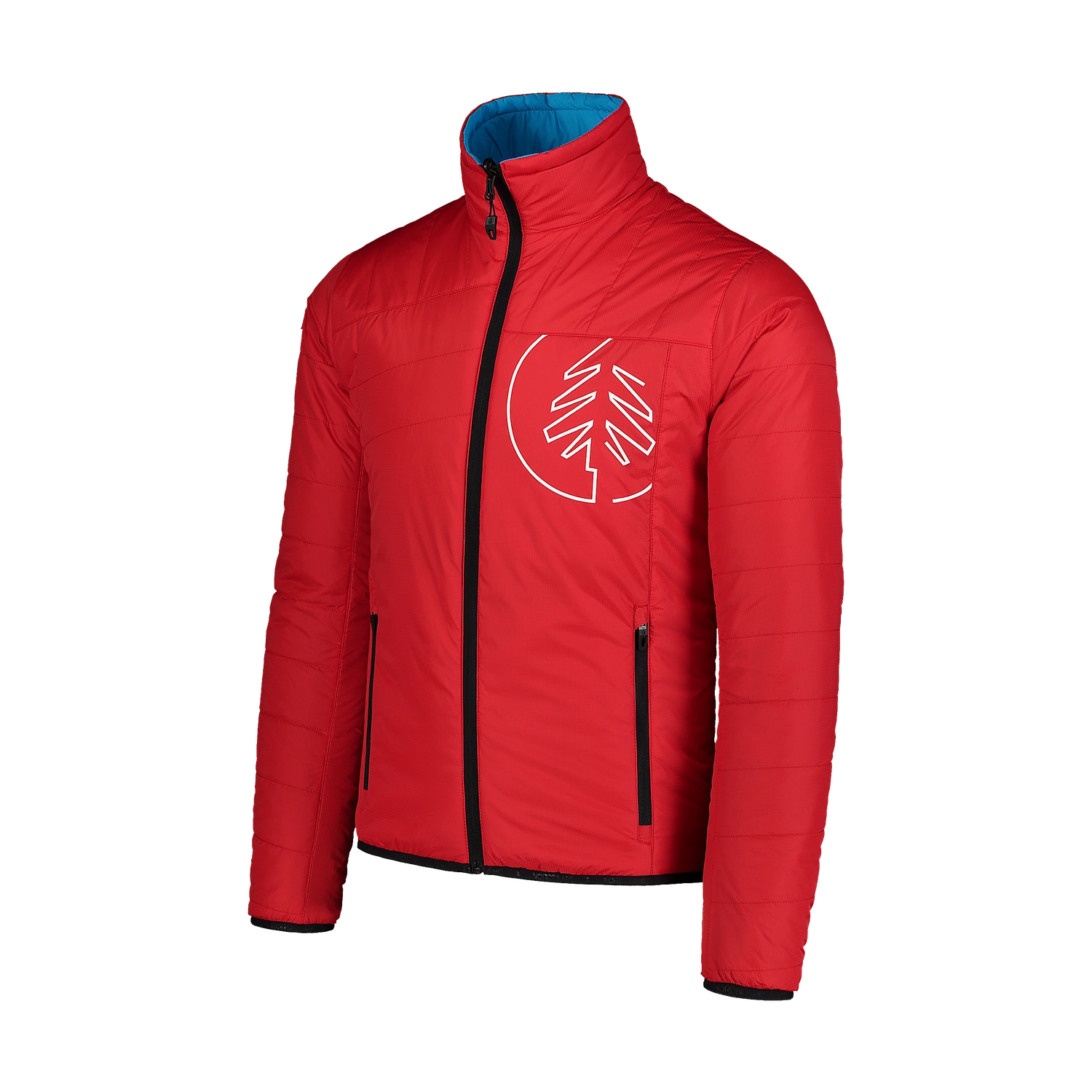 Sport reversible jacket men's - NEON red-5