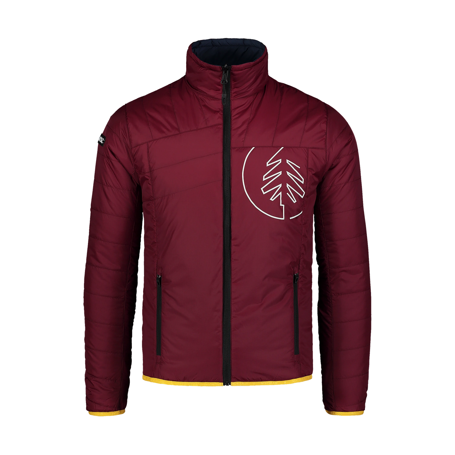 Sport reversible jacket men's - NEON wine red-1