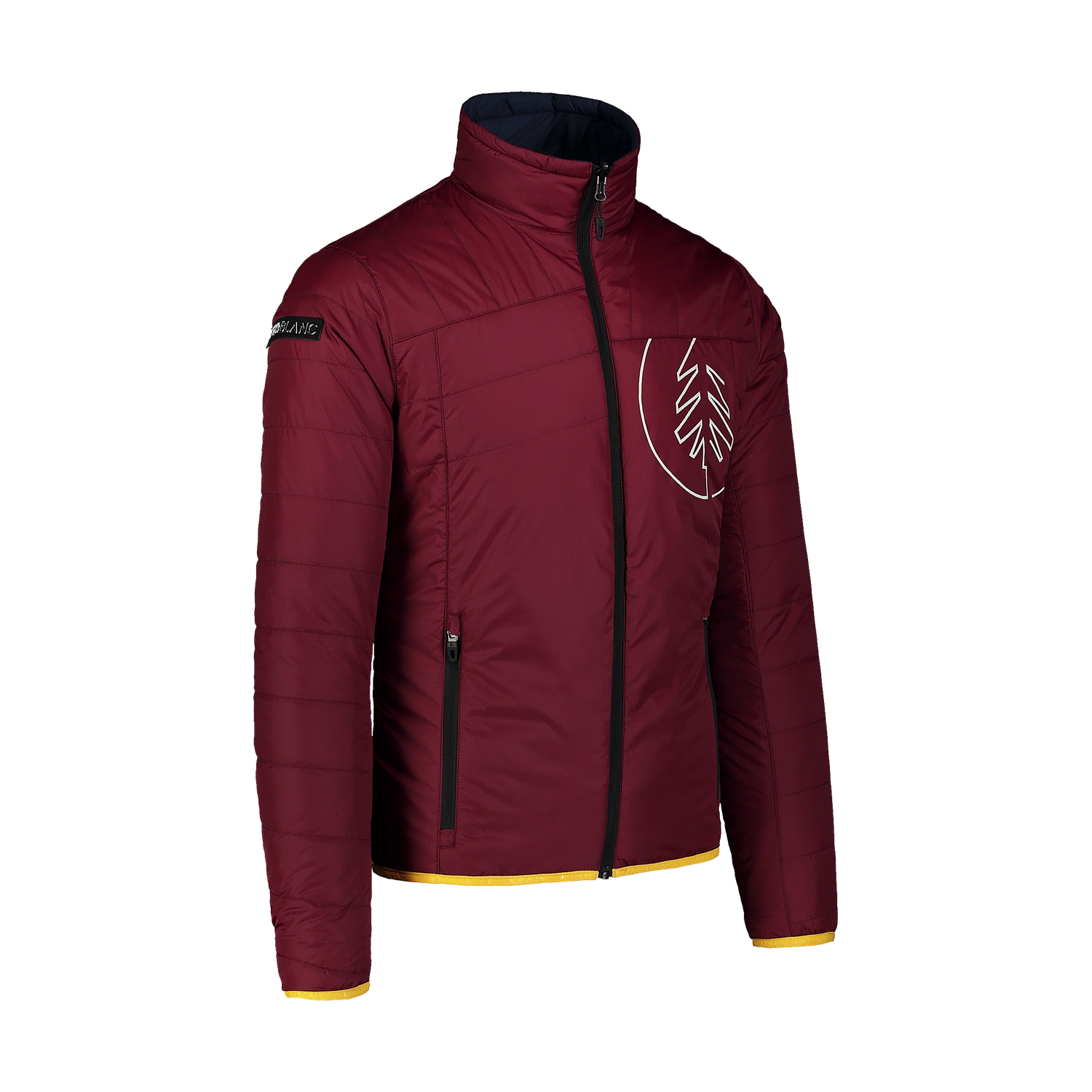 Sport reversible jacket men's - NEON wine red-3