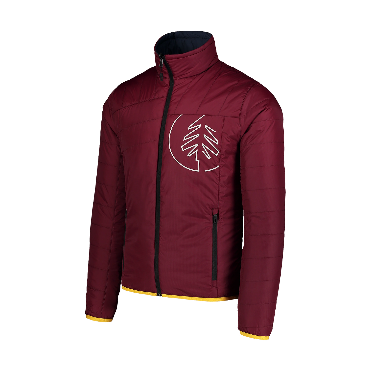 Sport reversible jacket men's - NEON wine red-5