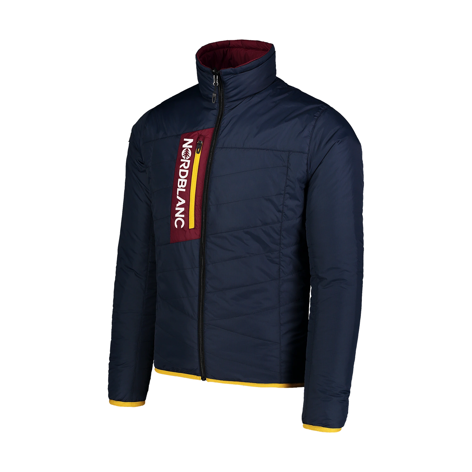 Sport reversible jacket men's - NEON wine red-6