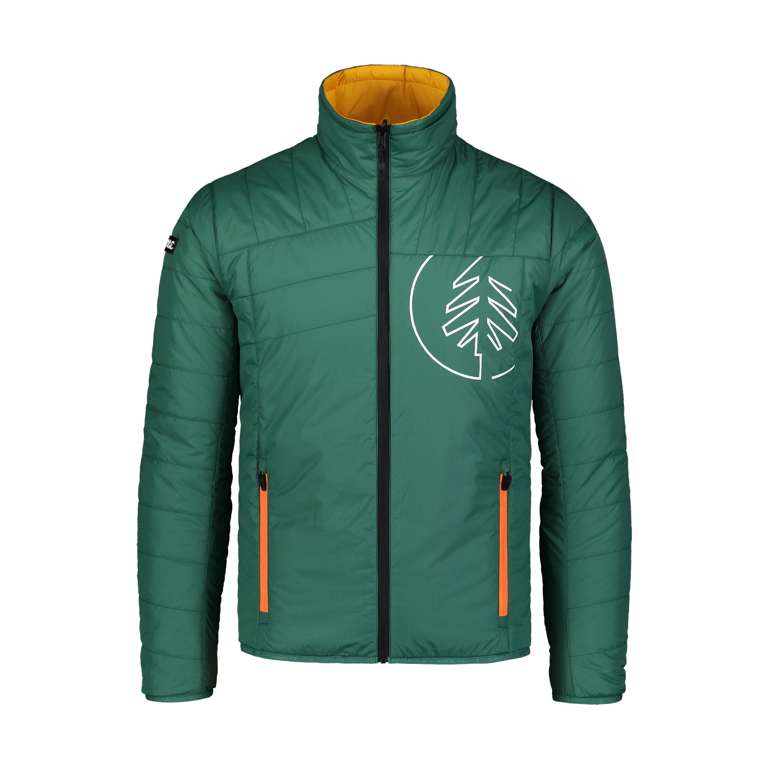 Sport reversible jacket men's - NEON green