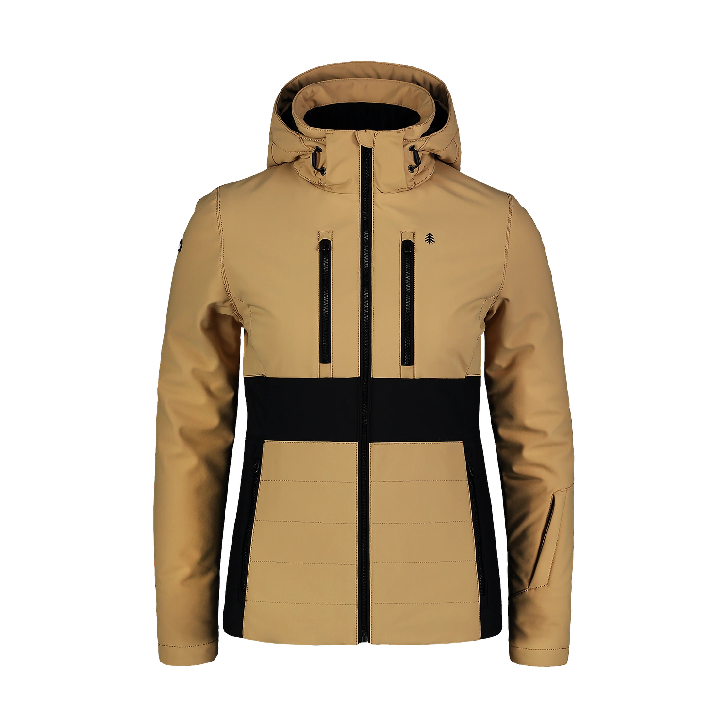 Softshell Skijacke Damen - GRACEFUL beige