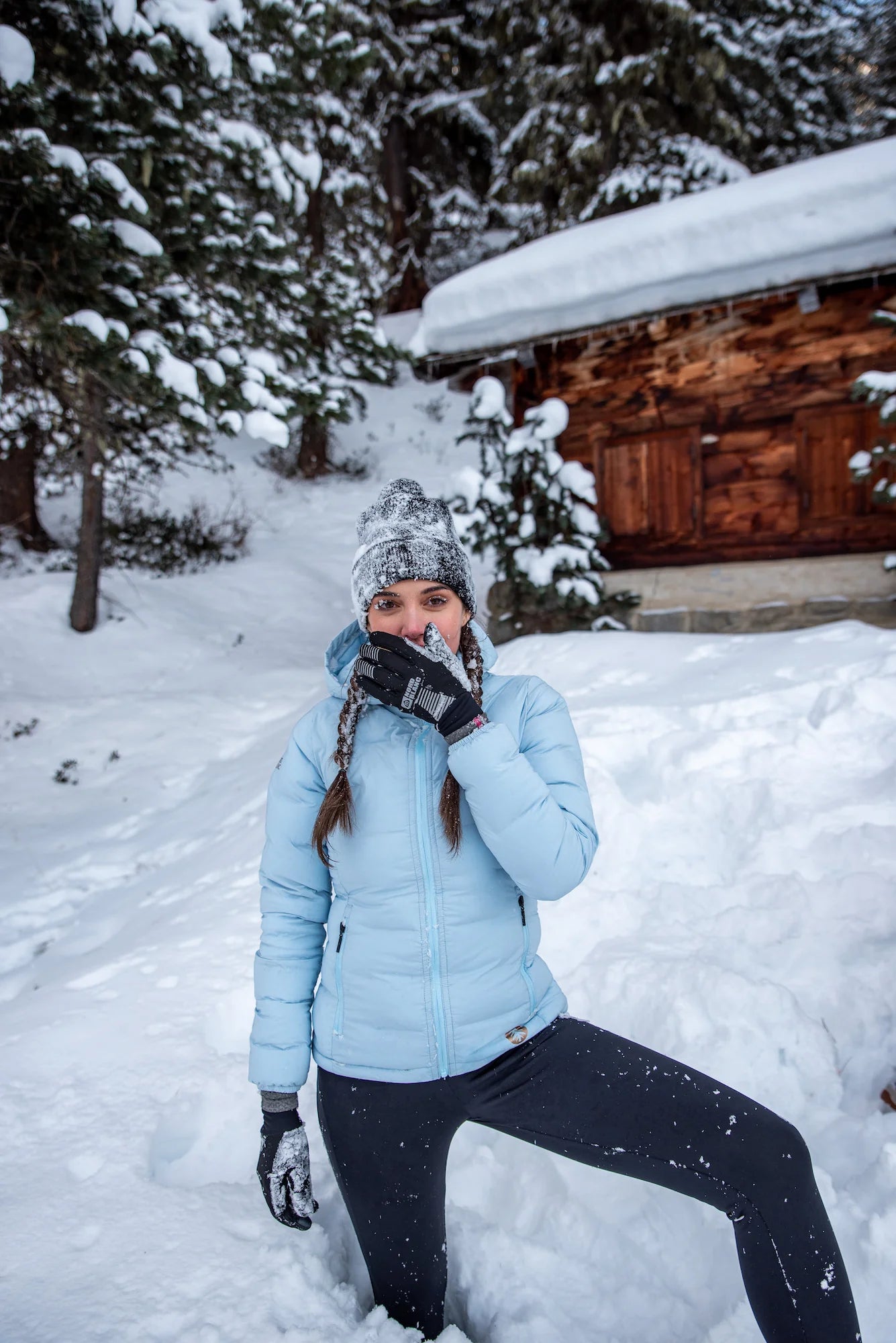 Light winter jacket women's - CLARITY blue-3