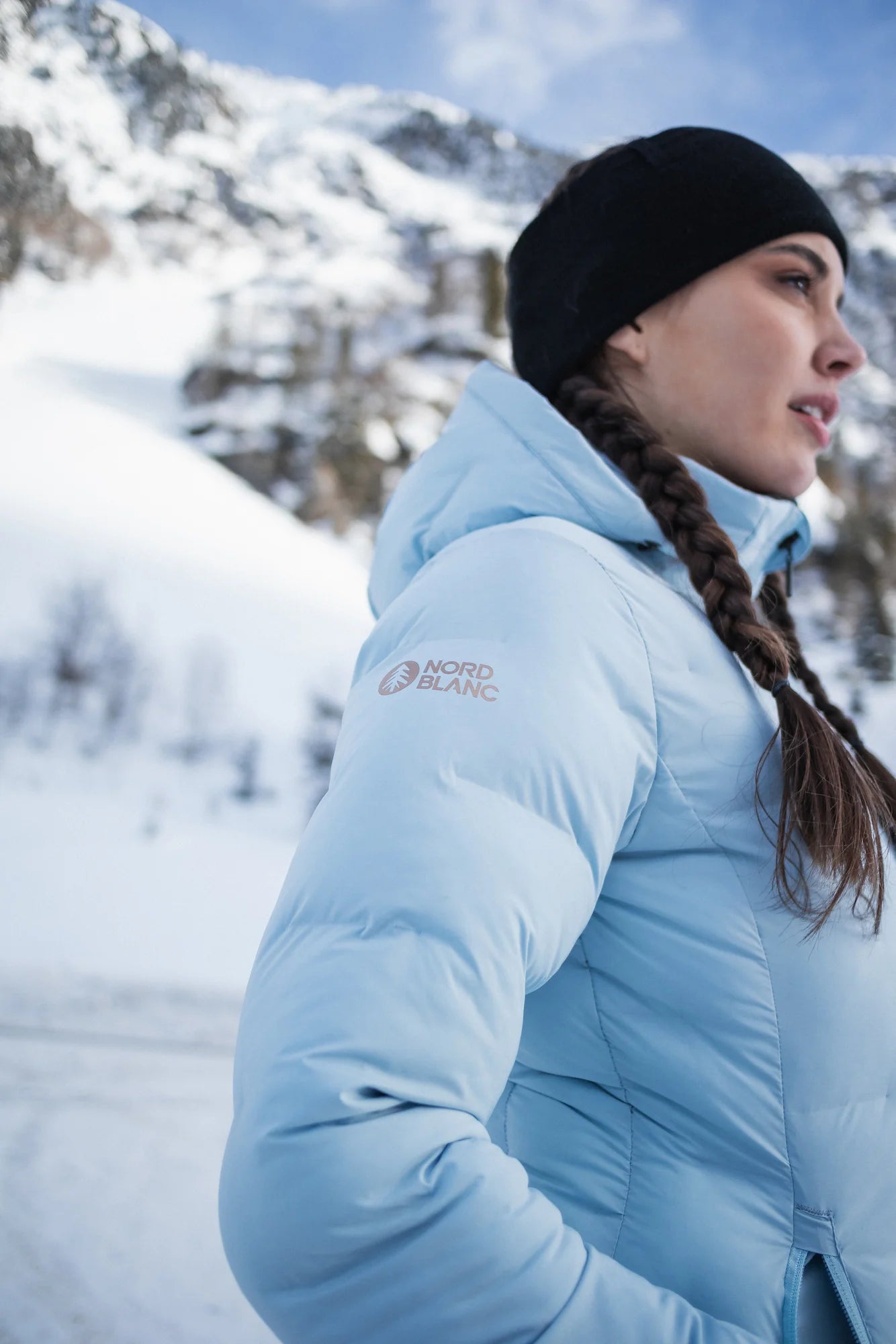 Light winter jacket women's - CLARITY blue-5