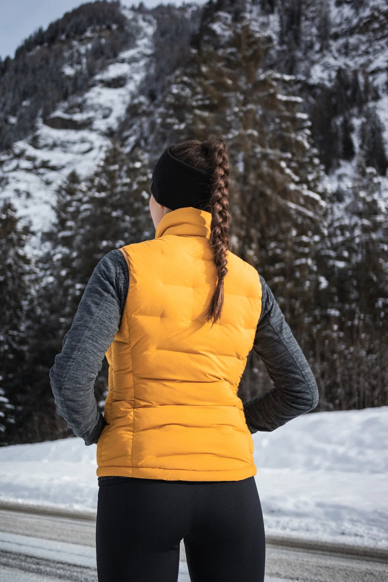 Winter vest women's - PLAINNESS yellow-4