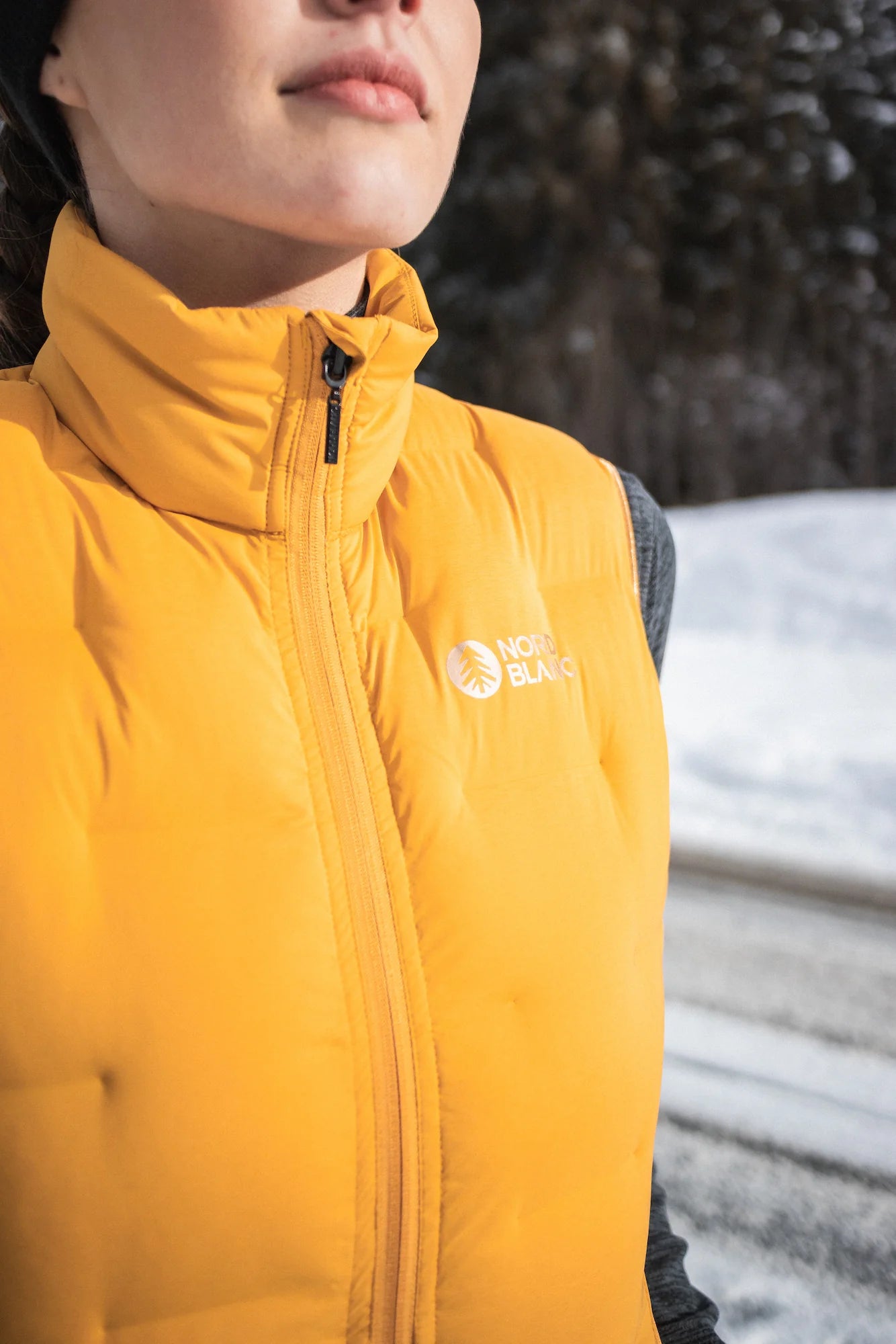 Winter vest women's - PLAINNESS yellow-5