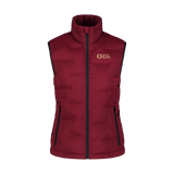 Winterweste Damen - PLAINNESS weinrot