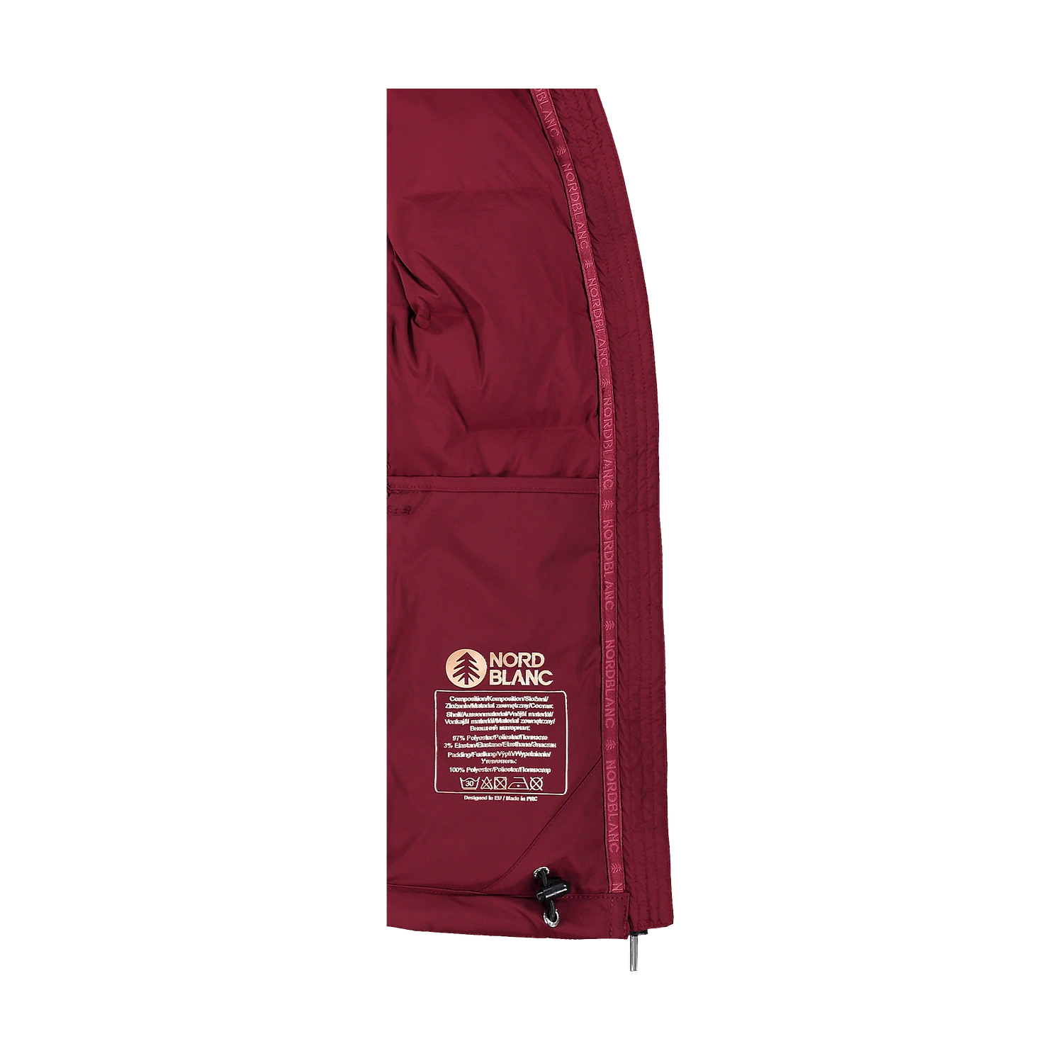 Winter vest women's - PLAINNESS wine red-3