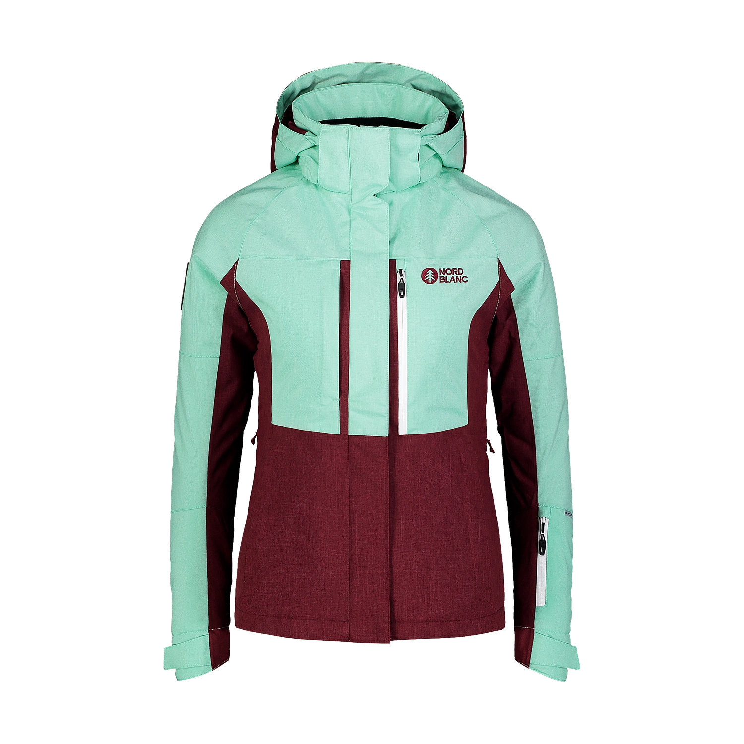 Ski jacket women's - FIGURE wine red-1