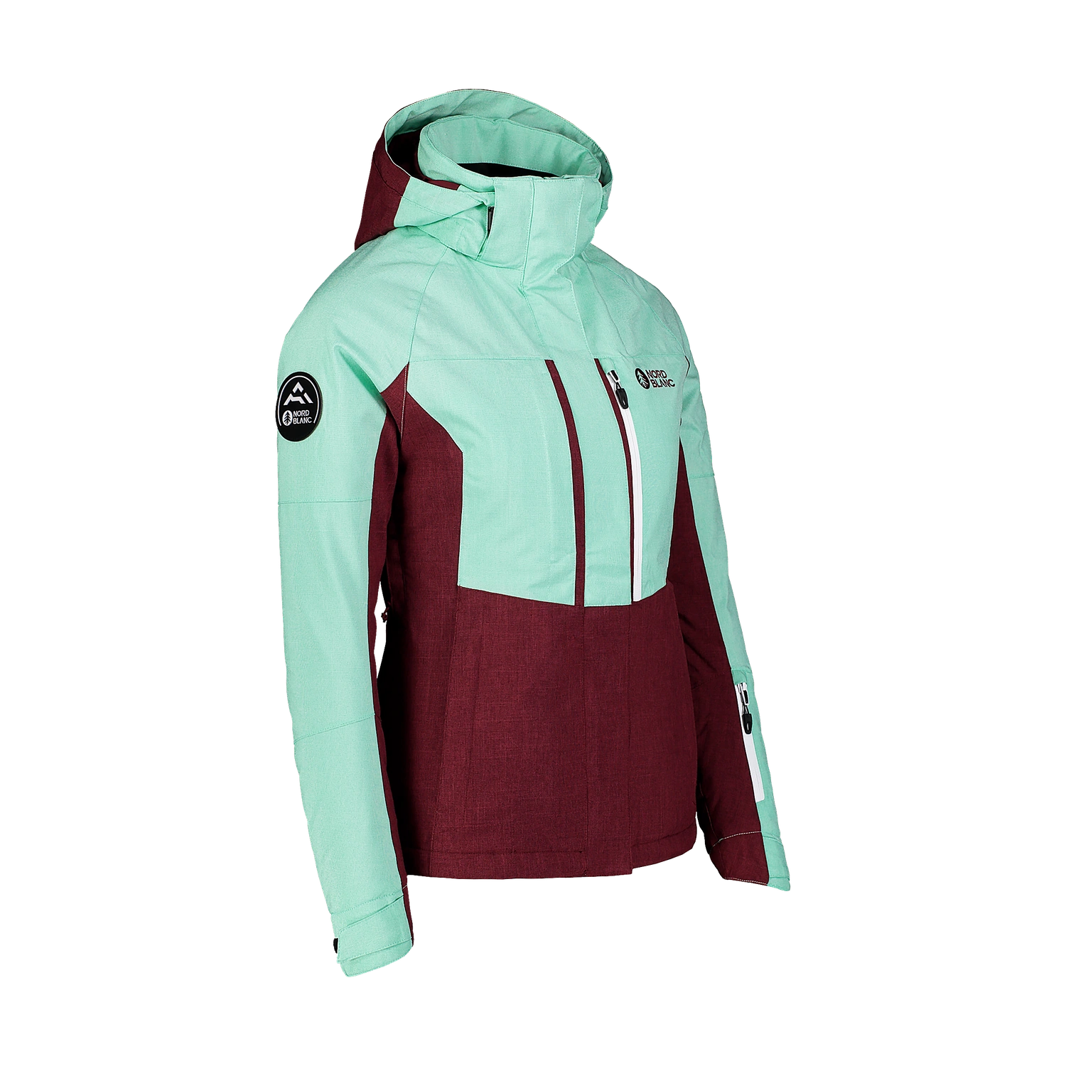 Ski jacket women's - FIGURE wine red-2