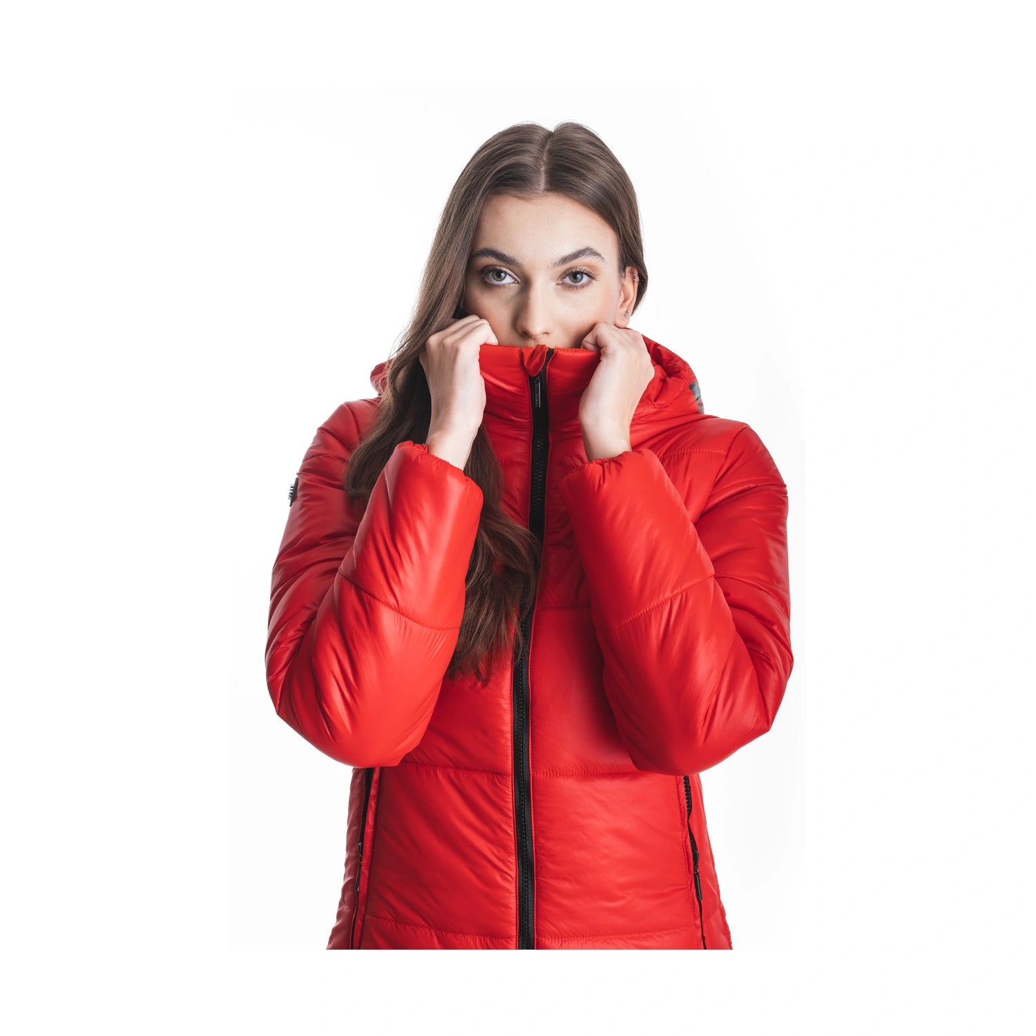 Winterjacke Damen - PUFF rot-4