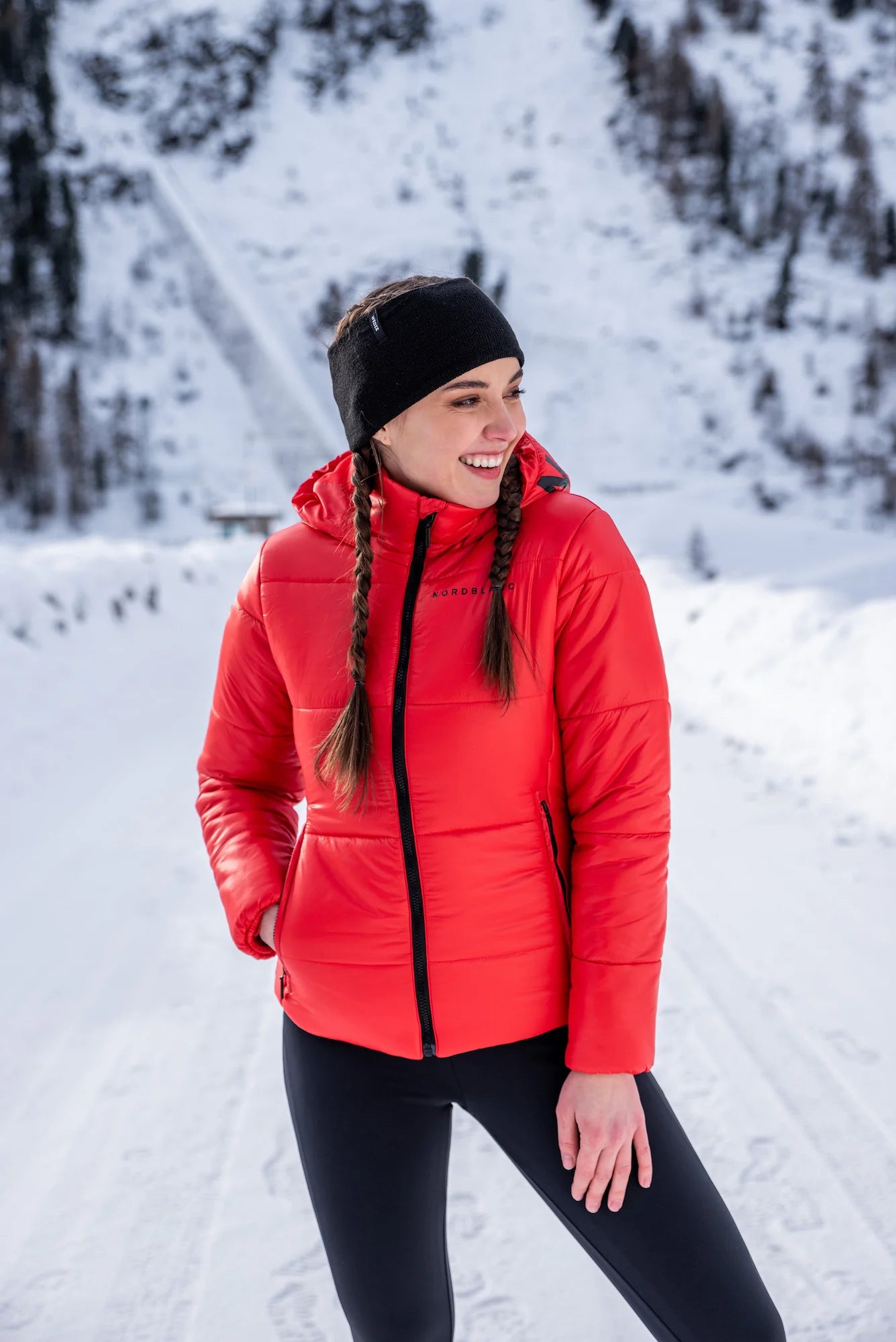 Winterjacke Damen - PUFF rot-10