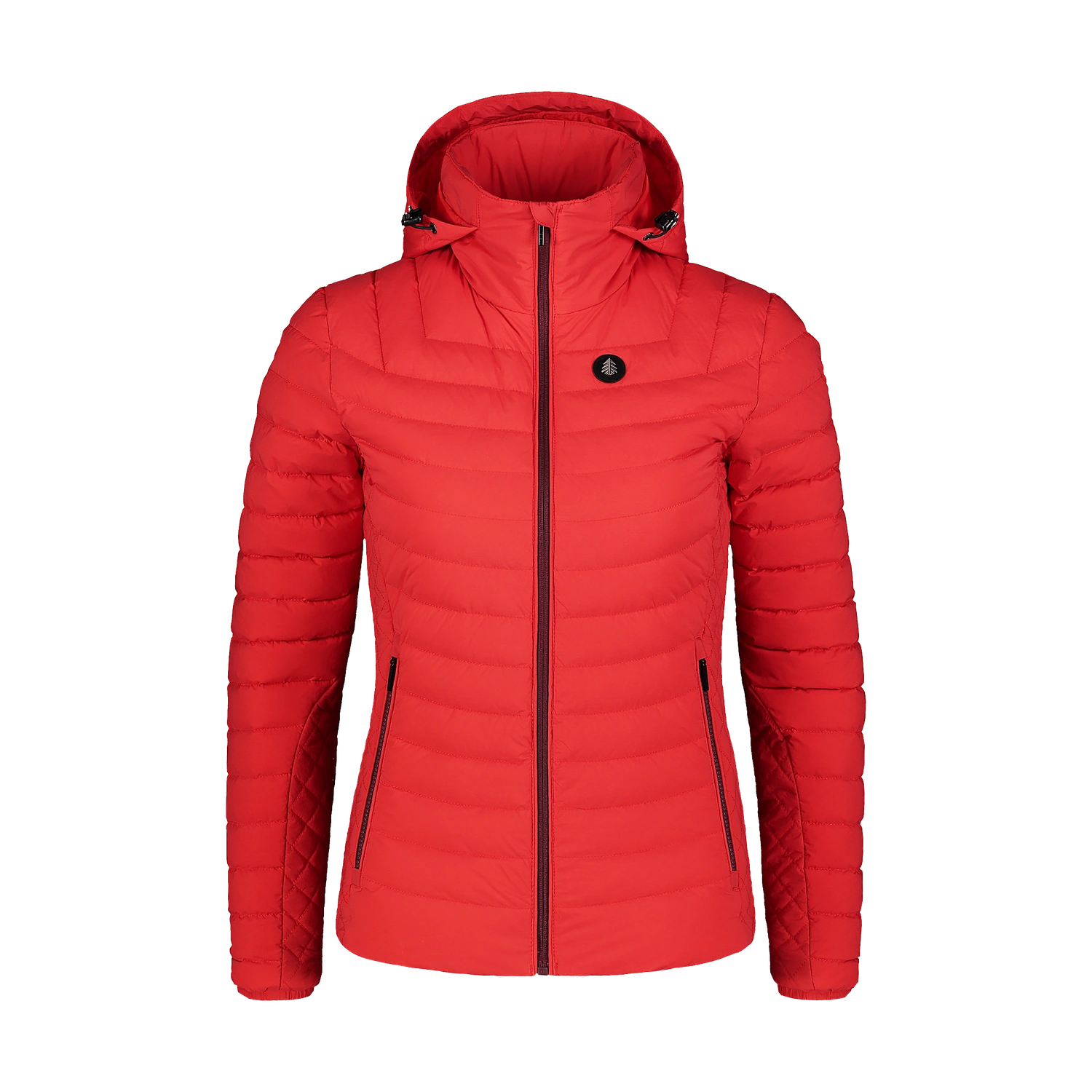 Daunenjacke Damen - MESH rot