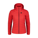 Daunenjacke Damen - MESH rot
