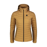 Daunenjacke Damen - MESH beige