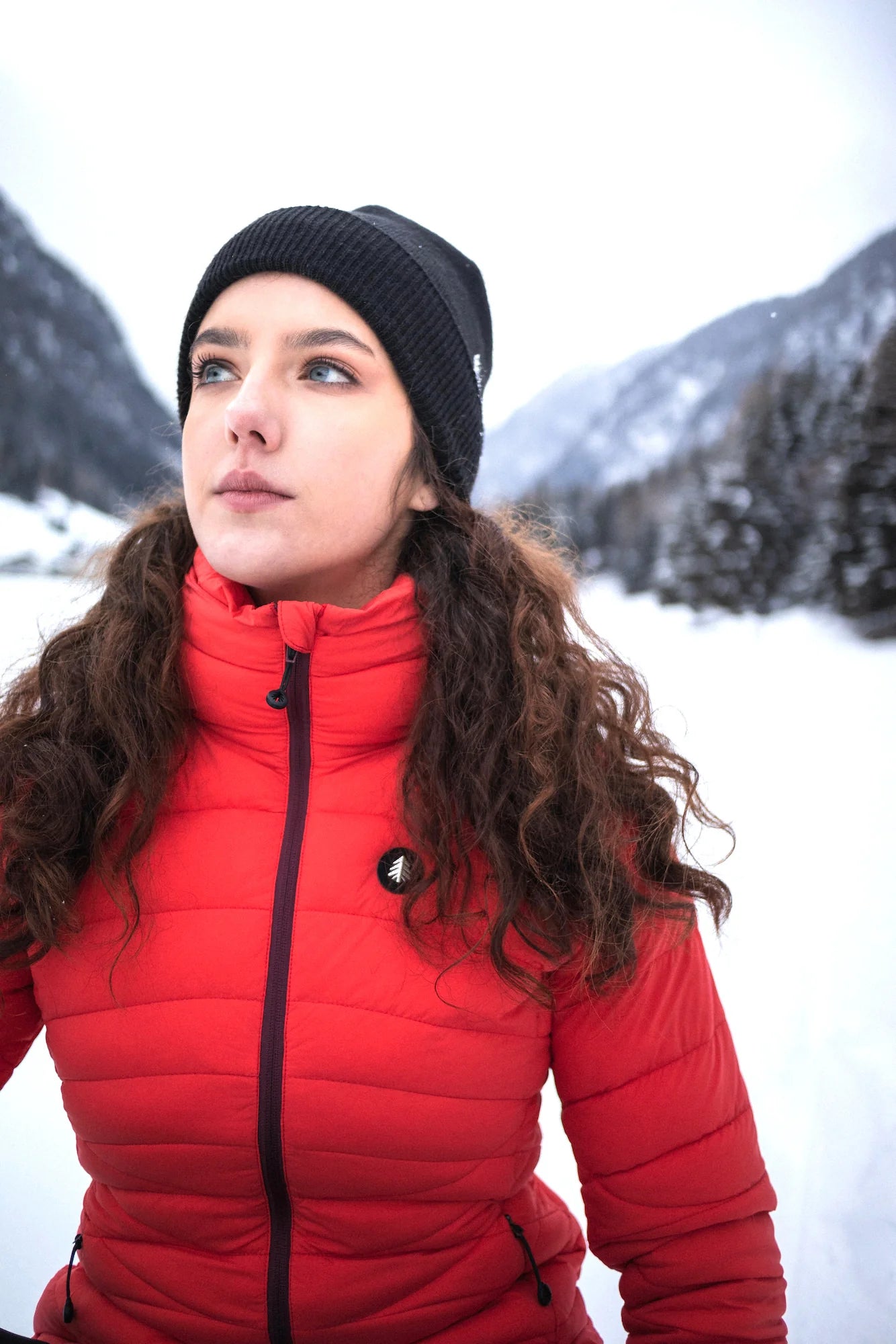 Quilted jacket women's - HELIX red-4