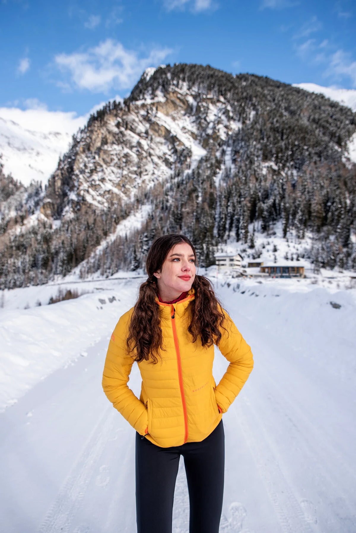 Winterjacke Damen - SYMMETRY orange – Bild 3