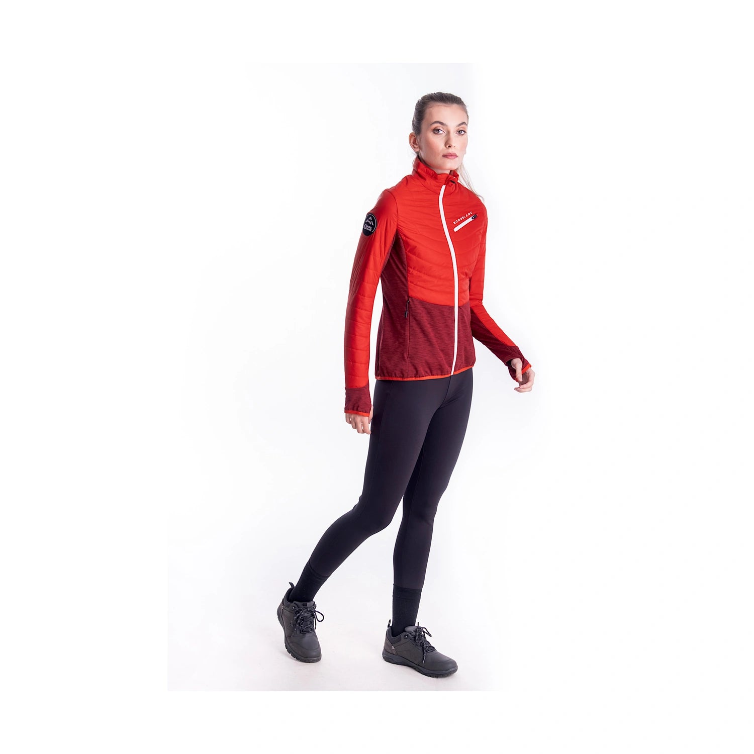 Sports jacket women's - POLAR red-4