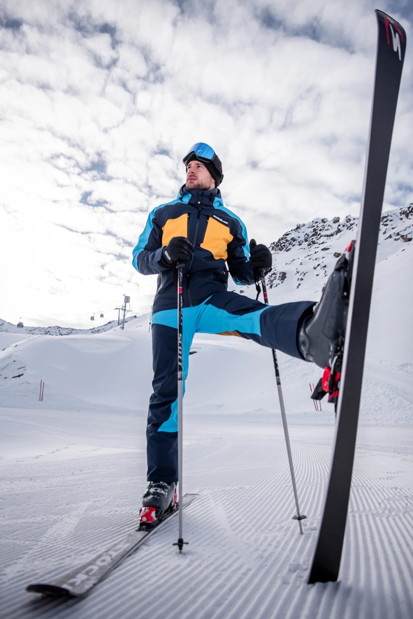 Skihose Herren - MAD blau-3