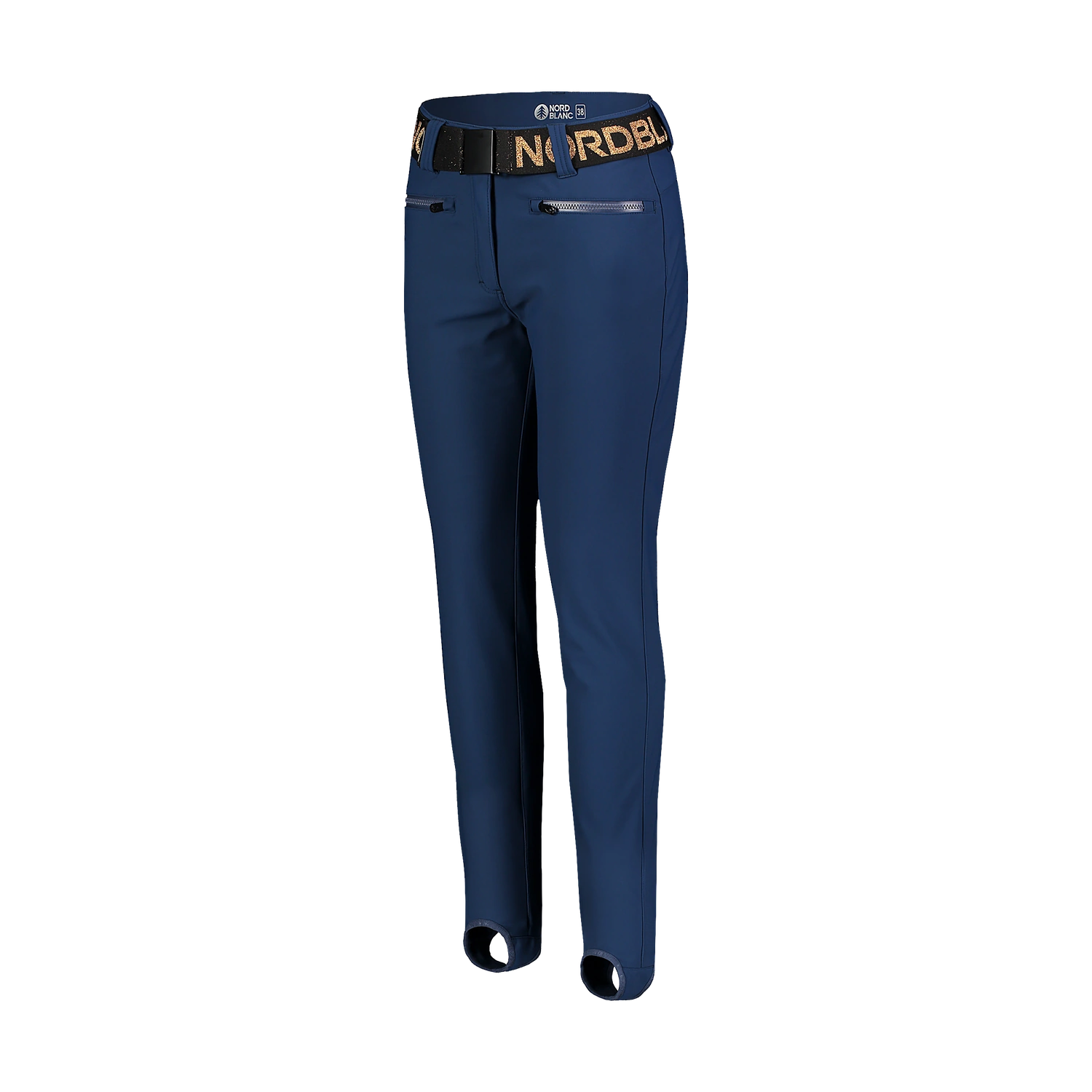 Pantaloni softshell de schi pentru femei - SKINTIGHT albaștri-2