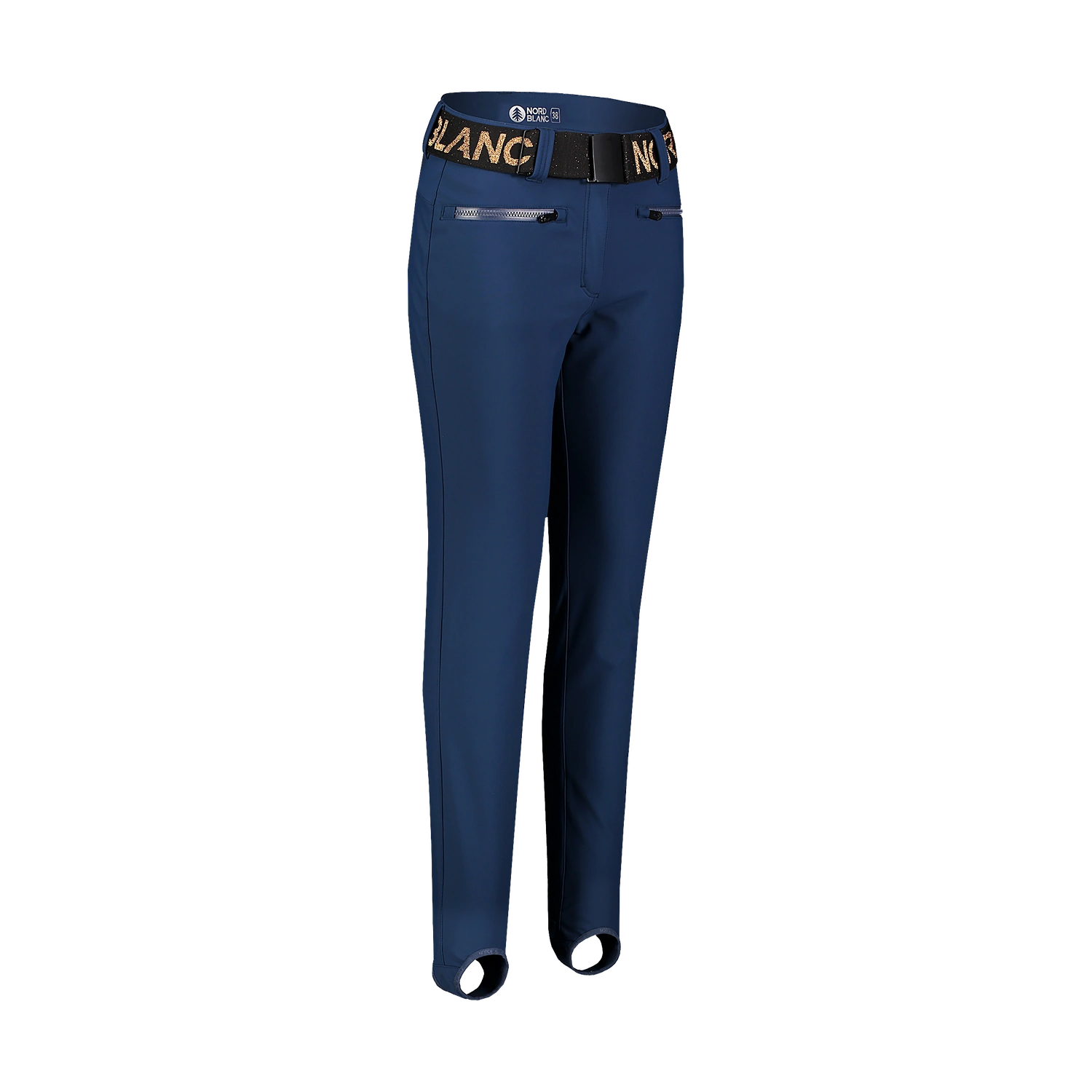 Pantaloni softshell de schi pentru femei - SKINTIGHT albaștri-3
