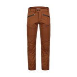 Softshell pants with fleece men's - ELECTRIC brown