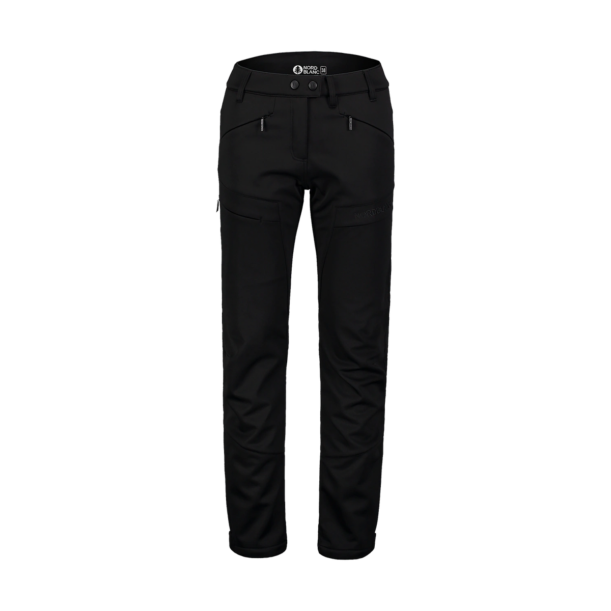 Fleece Gefüttert Softshellhose Damen - EXPLOSIVE schwarz-1