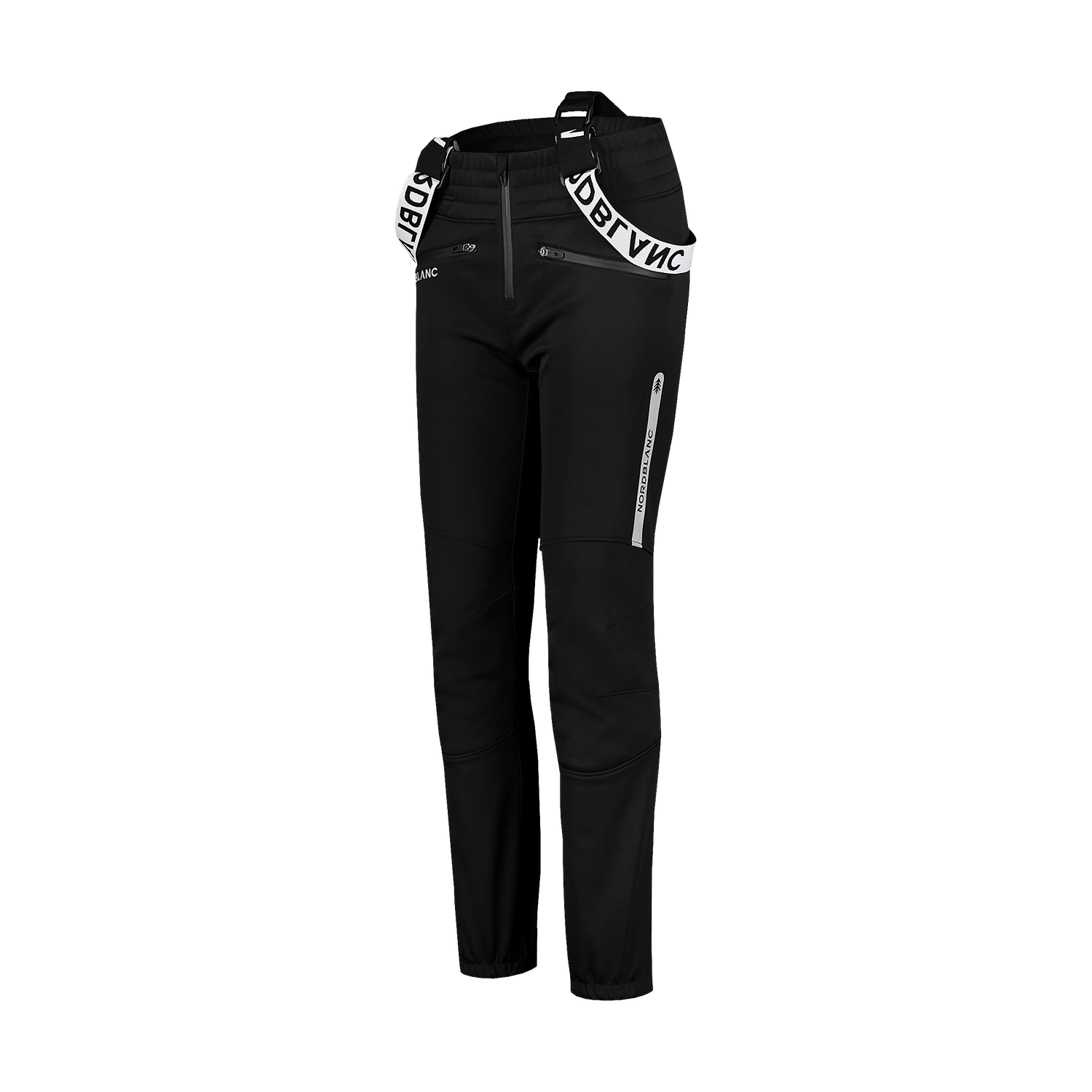 Fleece Gefüttert wasserdichte Softshellhose Damen - LATERAL schwarz-2