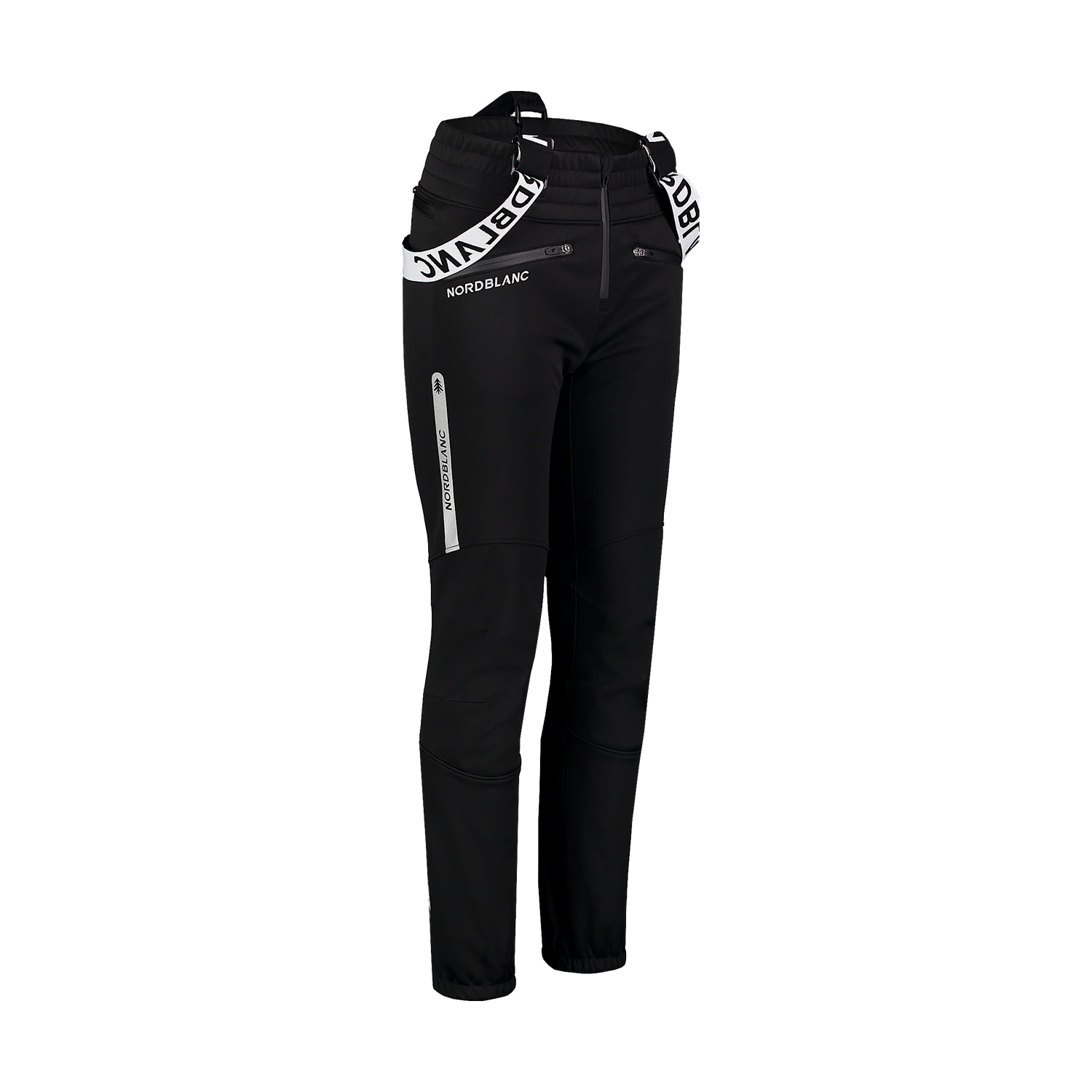 Fleece Gefüttert wasserdichte Softshellhose Damen - LATERAL schwarz-6
