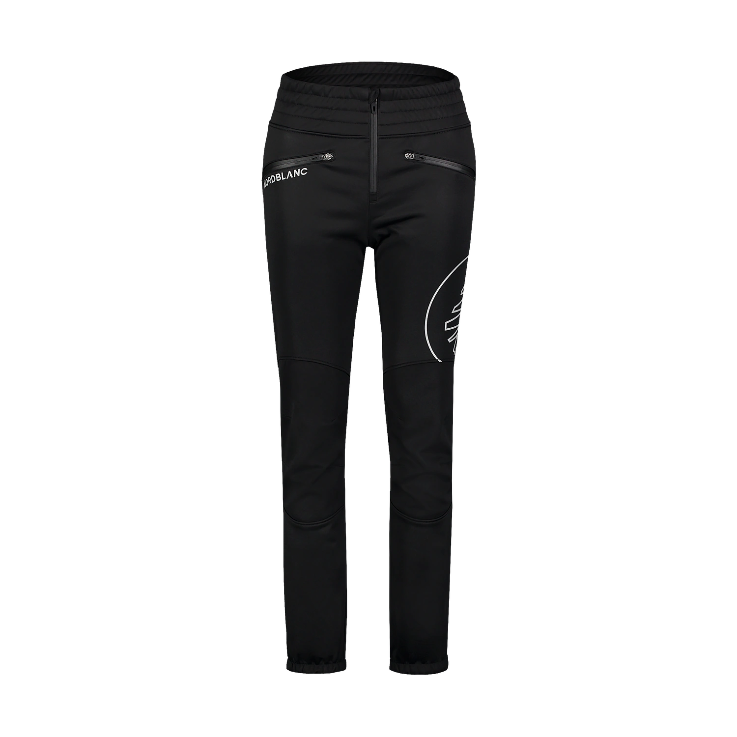 Fleece Gefüttert wasserdichte Softshellhose Damen - NEEDLE schwarz