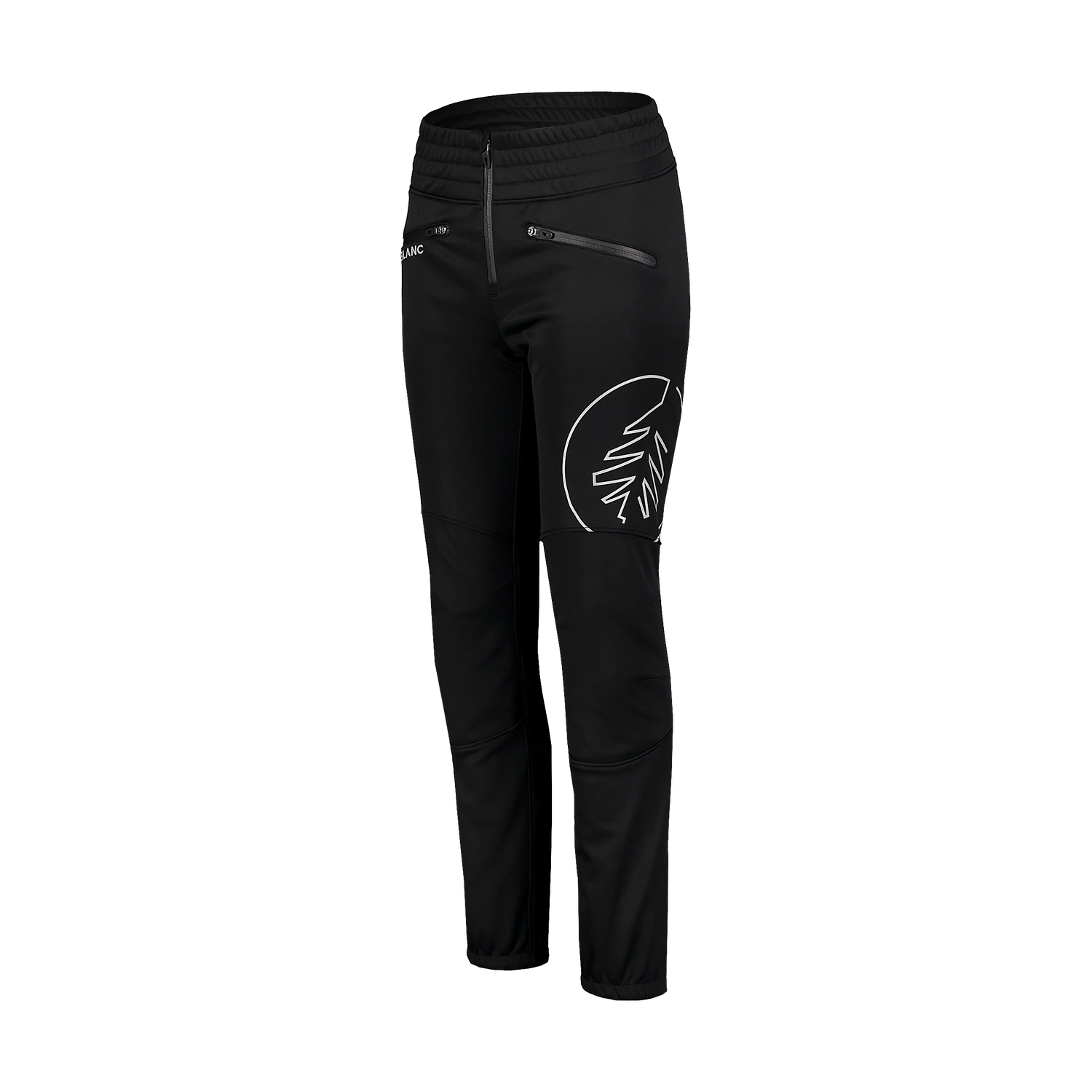 Waterproof softshell pants with fleece women's - NEEDLE black-2