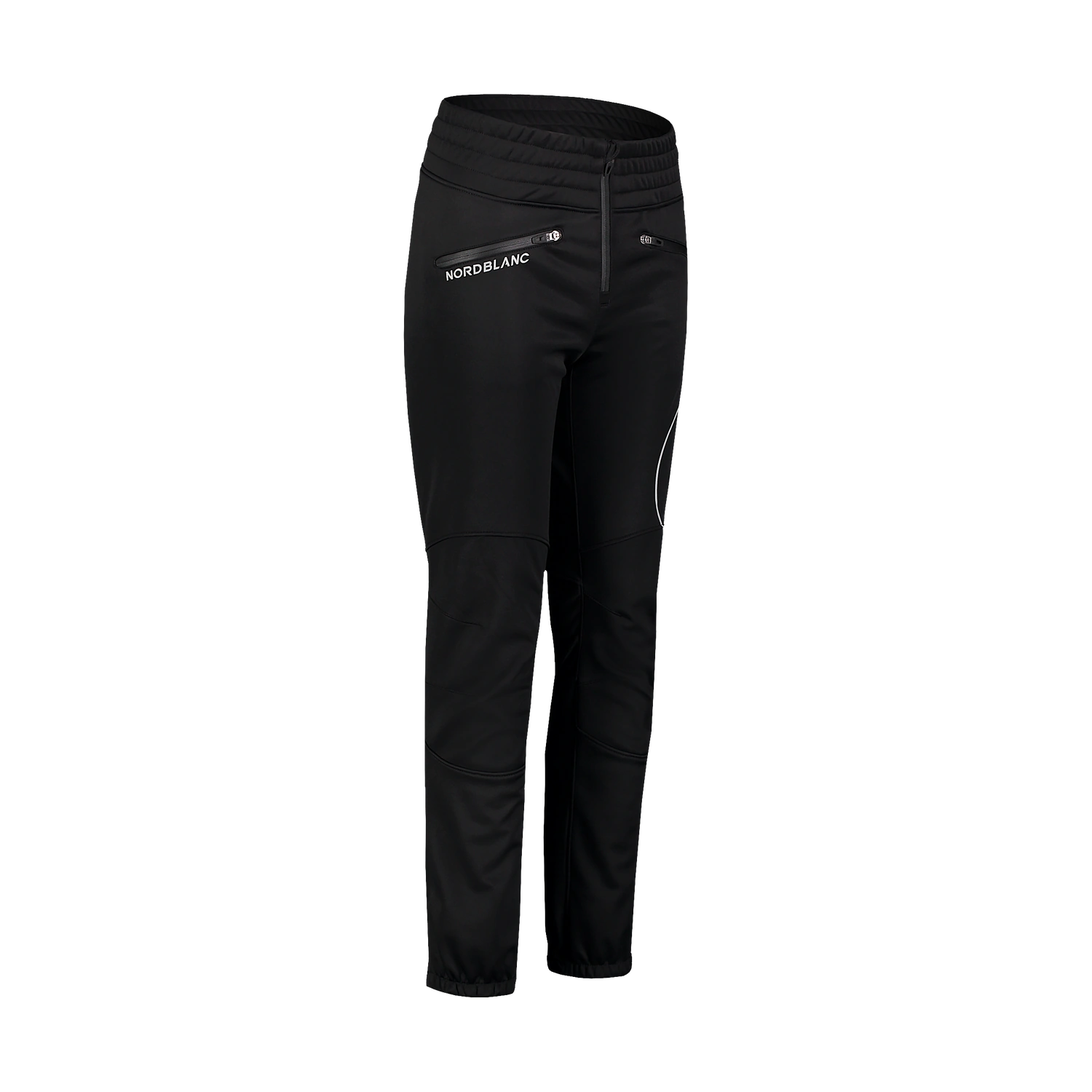Waterproof softshell pants with fleece women's - NEEDLE black-4